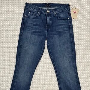 NWT Mother Lil Mid Rise Dazzler Ankle size 27